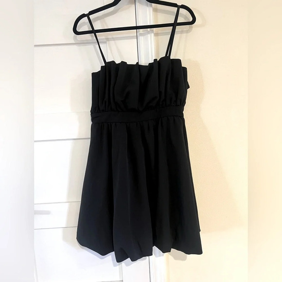 Thirty Thirty Black Bubble Mini Dress Size Large NWT - Picture 1 of 6